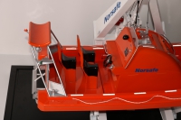 custom made model of fast rescue boat with davit